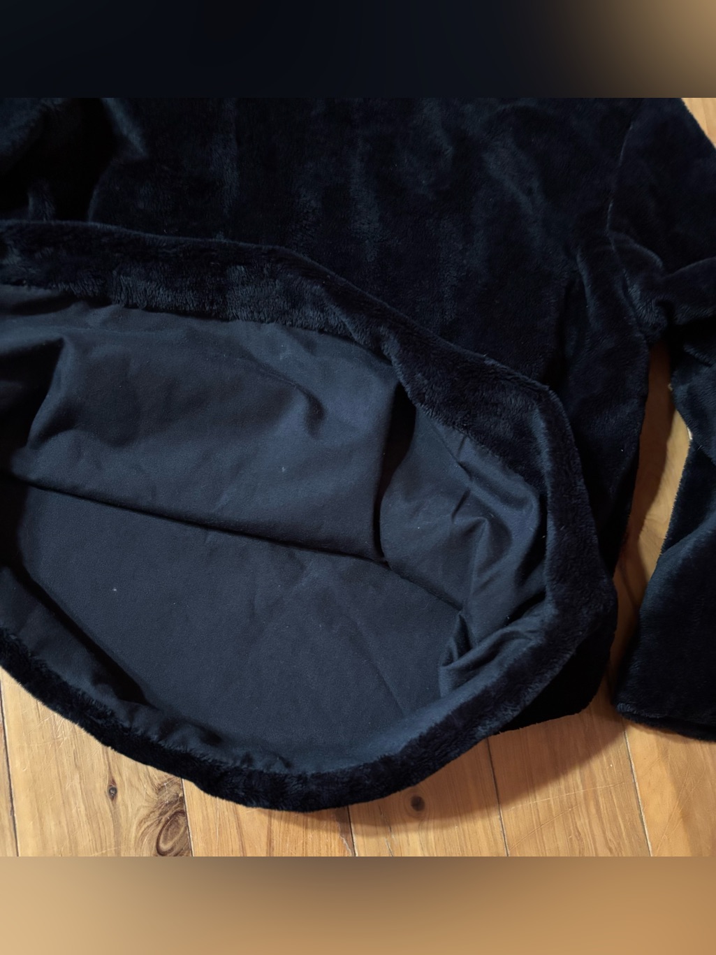 Pottery Barn Kids Black Plush Long Sleeve Top (Originally Part Of A Costume?)4-6 — image 4 of 8